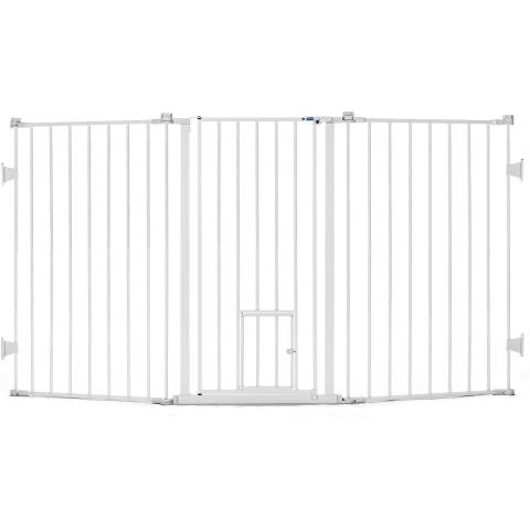 Pet Gate with Built-in Cat Door